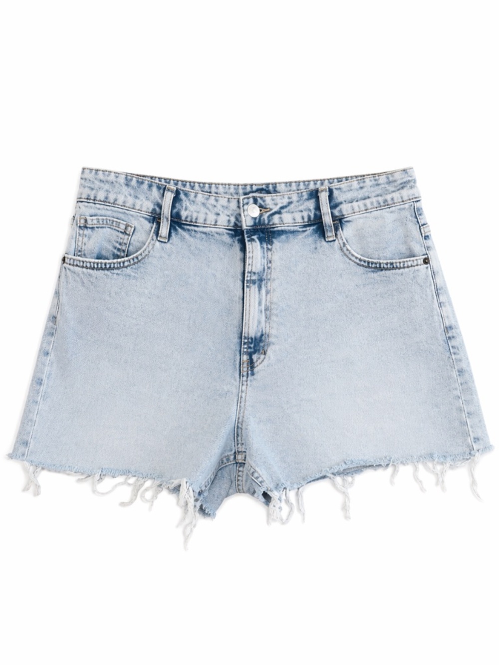 George Plus Size Acid Wash Raw Hem Cut-Off Daisy Duke Shorts – Size 18 EUC
